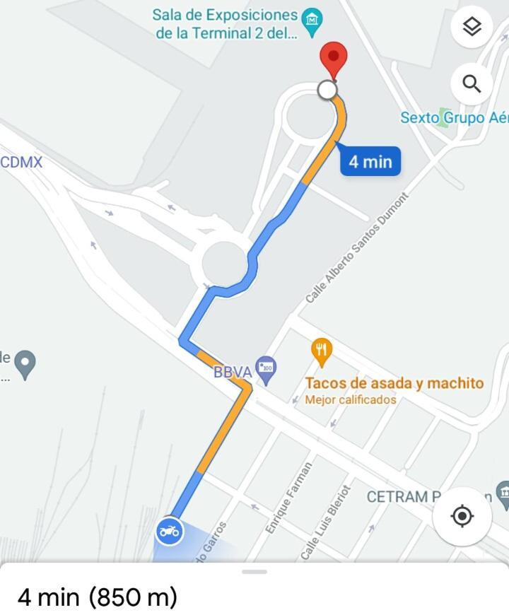 Departamento Cercano Al Aeropuerto T2, A 2 Calles Meksika Dış mekan fotoğraf